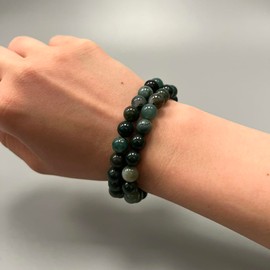 VIE Crystal Bracelet (Moss Agate)