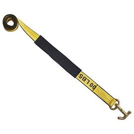 YELLOW LIFTING 2" x 10' Car Carrier Tie Down Strap Tow Strap Recovery with TJ Combo Hook 4000 LBS