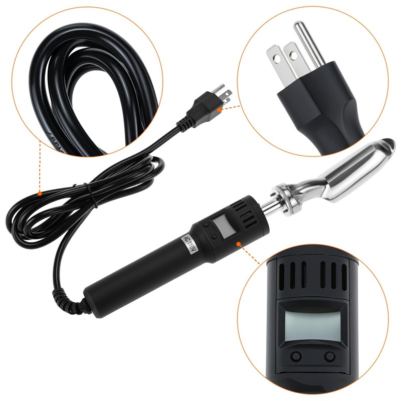 QWORK Electric Leather Iron, 80W Mini Iron with Adjustable 50~300°C