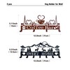 FengPingZi, Key Holder Wall Mount, 2 Pack Metal Black Key
