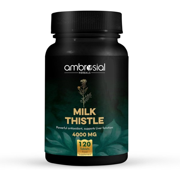 Ambrosial Mariendistel 4000 mg | Hochfestes Antioxidans zur Unterstützung der