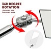 12-35 Inch Extendable Inspection Mirror, 360-Degree Rotation Inspection Mirror Telescoping,