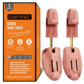 Cedar Space Wooden Shoe Stretcher Tree, 6.5-14 Sizes Cedar Wood Shoe Trees,1PC Shoe Stretcher for Men, Sneakers,Boots