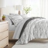 LINENS & HUTCH Bedding Bundle, Patterned Microfiber Comforter Set and