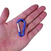 100pcs Small Spring-Loaded Gate Aluminum Carabiner Bulk Carabiner Spring Clip