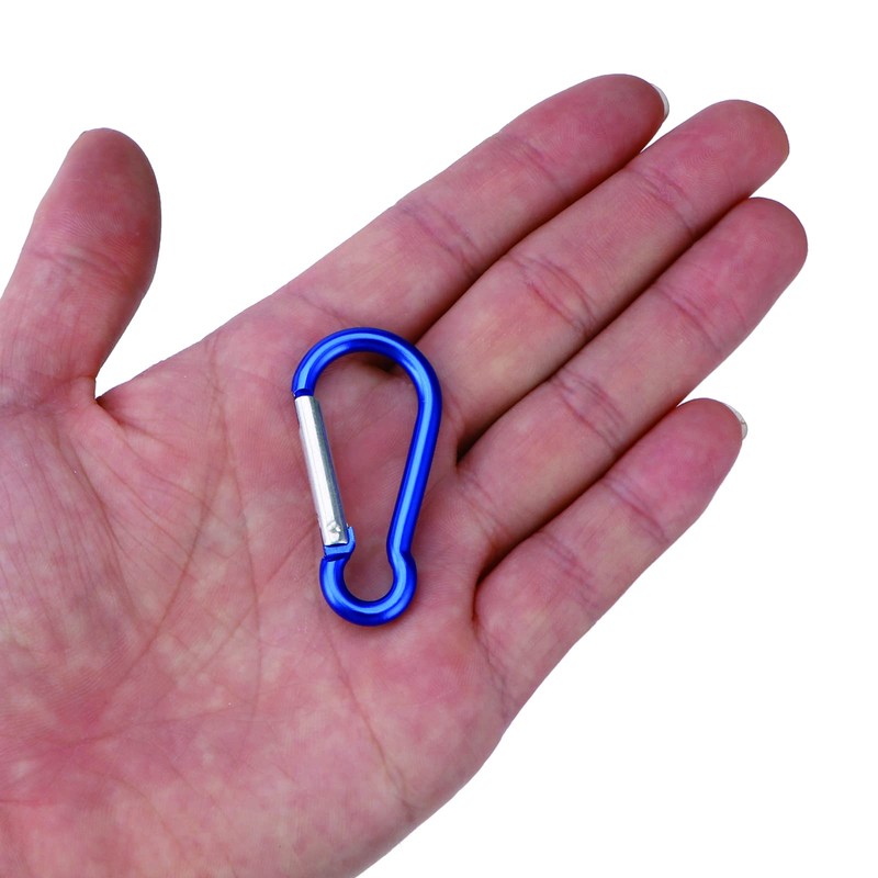 100pcs Small Spring-Loaded Gate Aluminum Carabiner Bulk Carabiner Spring Clip
