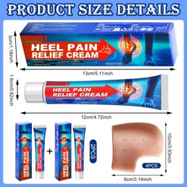 SPHERETRON Pack of 4 Heel Spur Ointment Cream Against Heel Spurs Ointment for Heel Spurs Heel Spurs Cream Heel Soothing Ointment Soothing Heel Ointment Relief from Discomfort