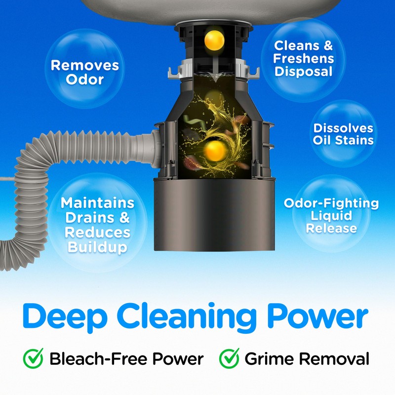 COMPAC HOME Plink Garbage Disposal Cleaner & Deodorizer Infuses and