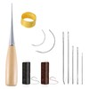 GALAMAX Leather Repair Kit, 11PCS Leather Sewing Tool Including Waxed