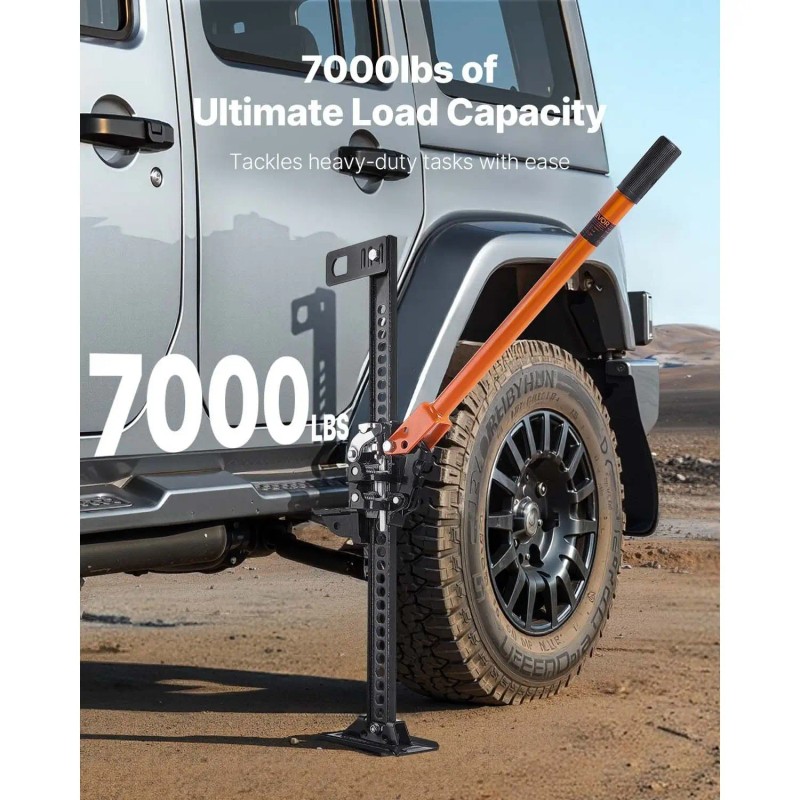 Farm Jack 33 Inch Winch Lift Manual Steel Car Jack