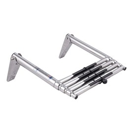 White Water Wide Over Platform Telescoping Ladder (4-Step)