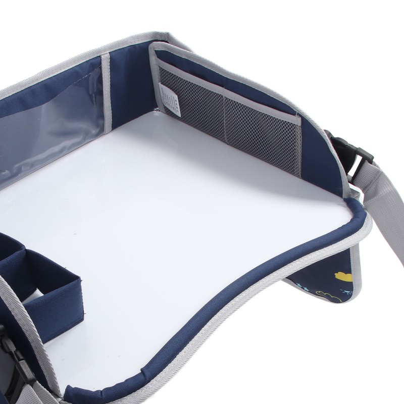 Kids Travel Tray Erasable Drawing Board Organization Pockets Activity Essentials