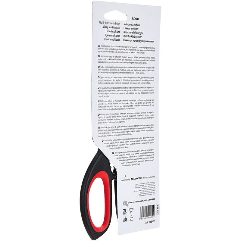 Tescoma Multifunktionale Schere Cosmo, sortiert, 22 cm