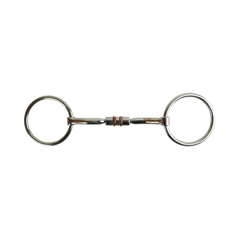 AK Loose Ring Rotary Curved Snaffle Horse Riding Bits with