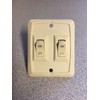 SIGMA RV 12 VOLT TAN DOUBLE WALL LIGHT SWITCH TRAILER