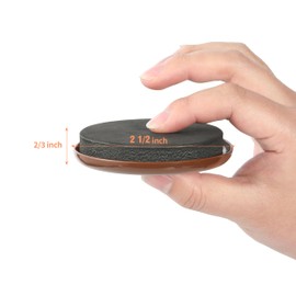 Yelanon Round Furniture Sliders – 20 PCS2.5 Floor Protectors for Furniture – Strong Furniture Movers Sliders – Protects Floors from Scratches