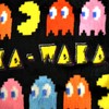 MJC Mens Pacman Waka Waka Chasing Ghosts Black Plush Lounge