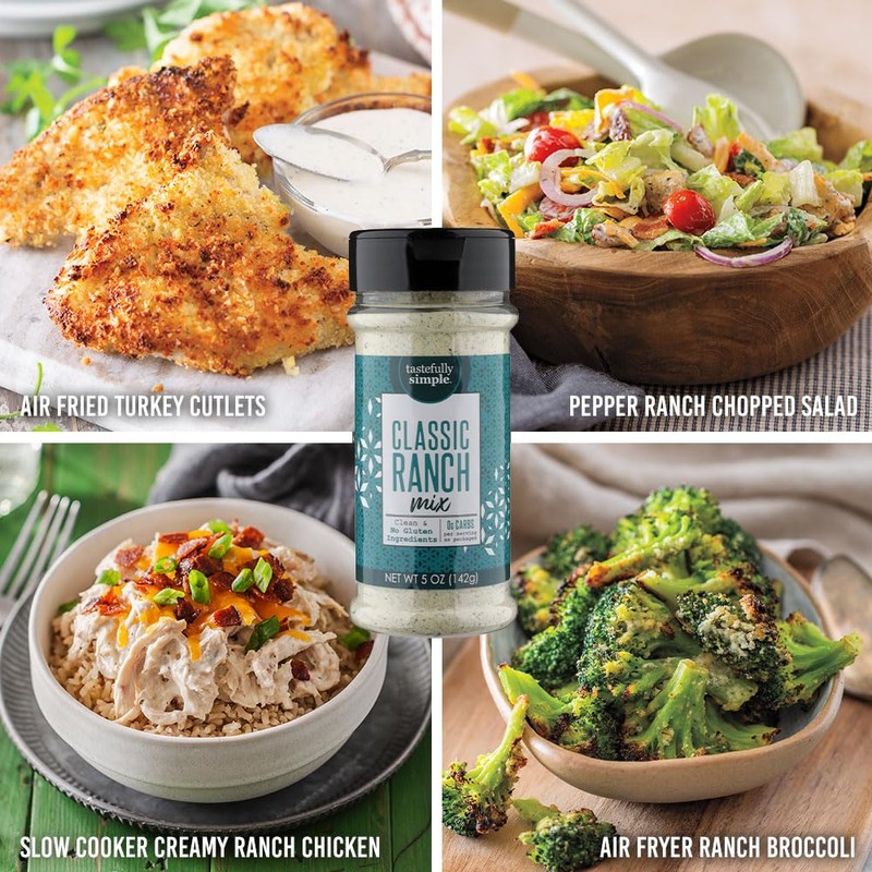 Tastefully Simple Classic Ranch Seasoning Mix, 5 Ounce