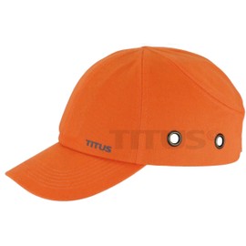 TITUS Lightweight Safety Bump Cap - Baseball Style Protective Hat (Blaze Orange)
