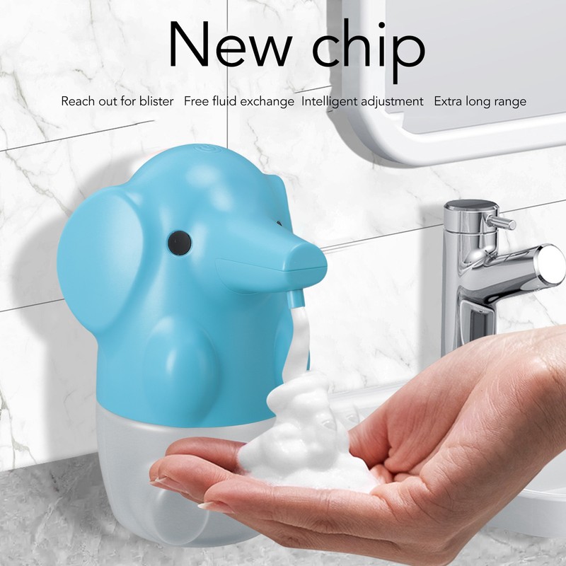 Cute Pet Elephant Touchless Soap Dispenser USB Rechargeable Automatic Foaming