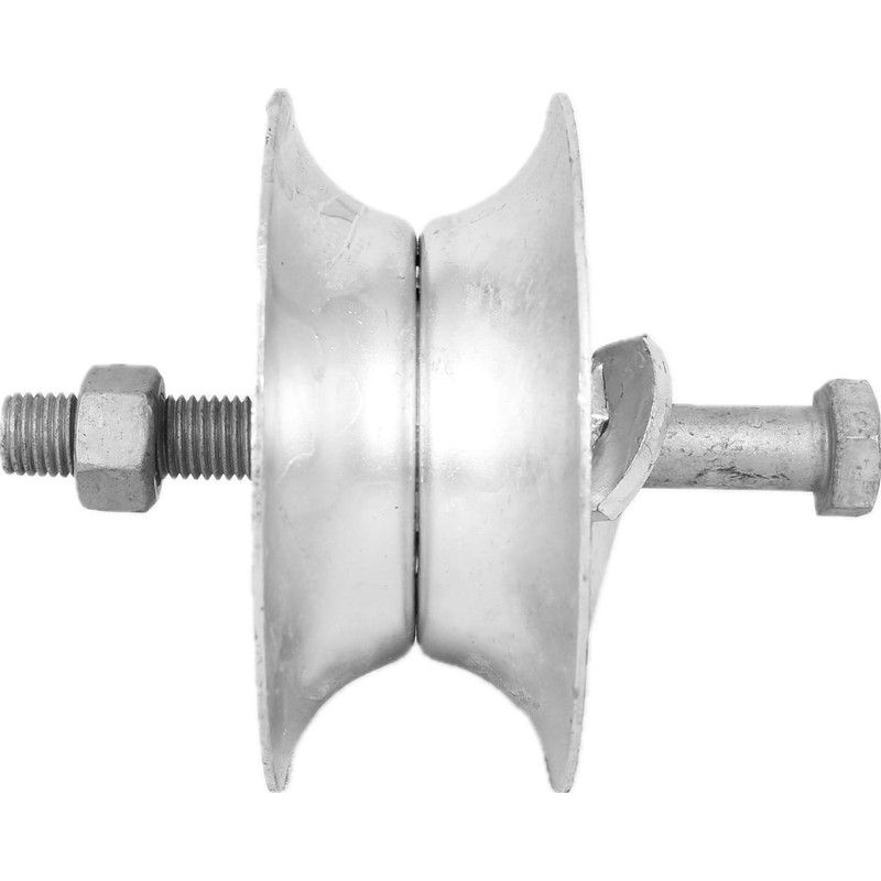 5" Steel Sliding Track Rollers, Galvanized Gate Roller for 1-5/8"