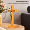 Crucifix Standing Jesus Cross Decoration Praying Religious Prayer Accessories Catholic