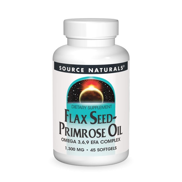 Source Naturals Flax Seed-Primrose Oil 1300 Mg, 45 Softgels
