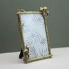 Gold Metal Mushroom Picture Frame 4 X 6 Inch Floral