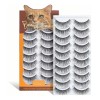 10 Pares Pestañas Postizas 3d Mink Pestañas Postizas