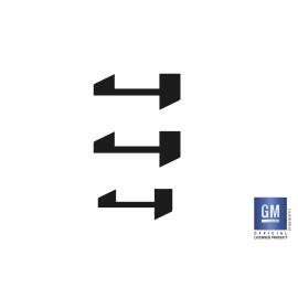 EmblemsPlus 2019 20 21 22 GMC Sierra AT4 " 4 " Emblem Inlay Decals Set Gloss Black Set of 3