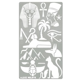 Aleks Melnyk No.491 Metal Stencils, Egyptian Hieroglyphs, Ancient Egyptian Glyphs Alphabet, Letter Tracers, Templates for Wood Burning, Magic Runes, Pyrography Engraving, Bookmark, Crafts, Art, DIY