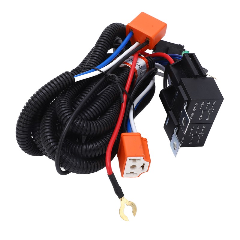 H4 Negative Headlight Relay Conversion Harness High Stability for H6054