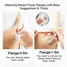 Pumping Bra Hands Free Comfort PatentedClasps Pumping and Nursing Bra in One Seamless Breast Pump Bra All Day Wear Black XL