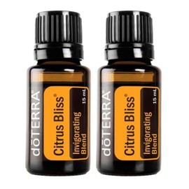 doTERRA Citrus Bliss Essential Oil Invigorating Blend - 15 ml (2 Pack)
