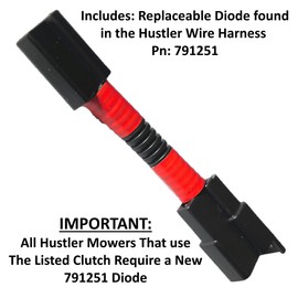 HD Switch BIGBearing HiTorque Billet Pulley PTO Clutch 784835 fits Hustler Fastrak 784835K 5219-69 1.0" Crankshaft w/Diode & Replaceable Pulley Bearing Big Dog Xtreme Lawn Mowers