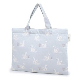 COLORFUL CANDY STYLE LAURA ASHLEY Swans N8148400 5-piece Set, Girls Prepare for Kindergarten, Lesson Bag, Shoe Case, Drawstring Bag, for Kids