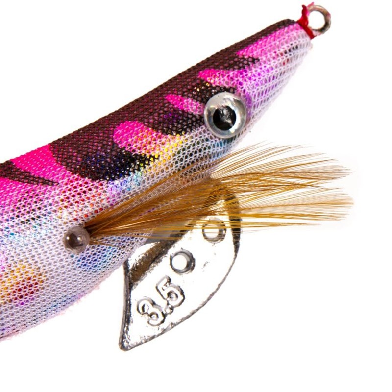 Luminous Wood Shrimp Squid Hook Lures Shrimp Bait with Squid