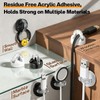 8 Pack 360° Rotatable Magnetic Cable Clips, Adhesive Cord Holder
