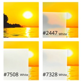 BuyPlastic 7508 White Colored Acrylic Plexiglass Sheet  1/8" x 12" x 12"