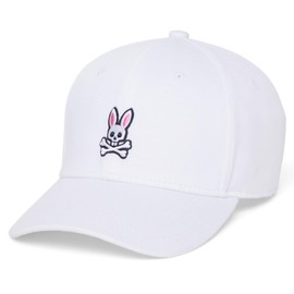 Psycho Bunny Classic Baseball Cap (White)