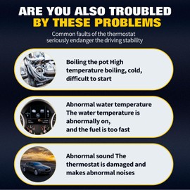 OCPTY Thermostat Housing Fit for Chrysler Sebring 2001 02 03 04 05 2006,for Dodge Stratus 2001 02 03 04 05 2006 Engine Coolant Thermostat Housing Assembly Replaces 4792630AA,902-302