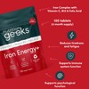 Nutrition Geeks Iron Tablets High Strength - Energy Tablets with