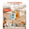 2 Pack 2 Gallon Stainless Steel Drink Dispensers with Spigo