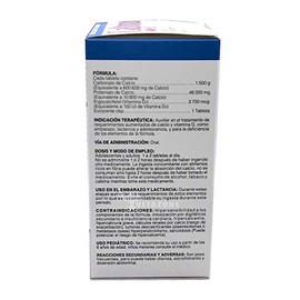 Caltrón 600 D Calcio Vitamina D 60 tabletas Salud Natural