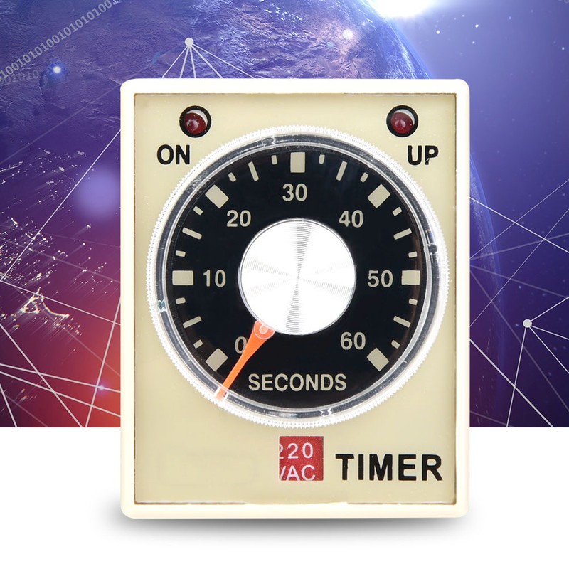 AH3-3 Power on Delay Timer Time Relay AC 220V 50/60Hz(60S)