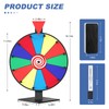 Retbtnm 12 Inch Prize Wheel, 12 Slots Color Spinning Wheel