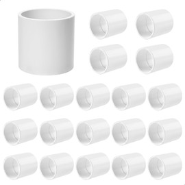 Cinsda 20 Pack 3/4 Inch SCH40 PVC Pipe Coupling Adapter, Heavy Duty UPVC Slip x Slip Connection - ASTM D2466 Standard for Plumbing, Irrigation & Pool Systems