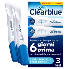 Test di Gravidanza Clearblue Pacchettto Combo 2 Precoci + 1 Rapido, 3