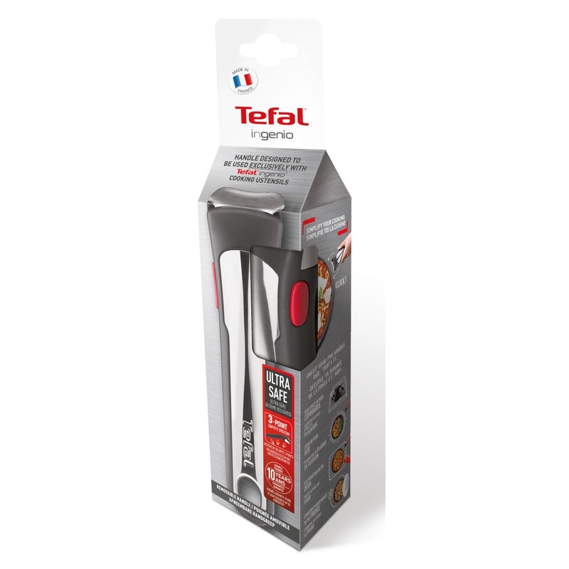 Tefal L98630 Ingenio Plastic/Stainless Steel Handle | Removable Universal Handle