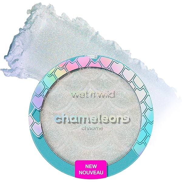 wet n wild Chameleon Chrome Highlighter, Dynamic Color Shift, Liquid-to-Baked